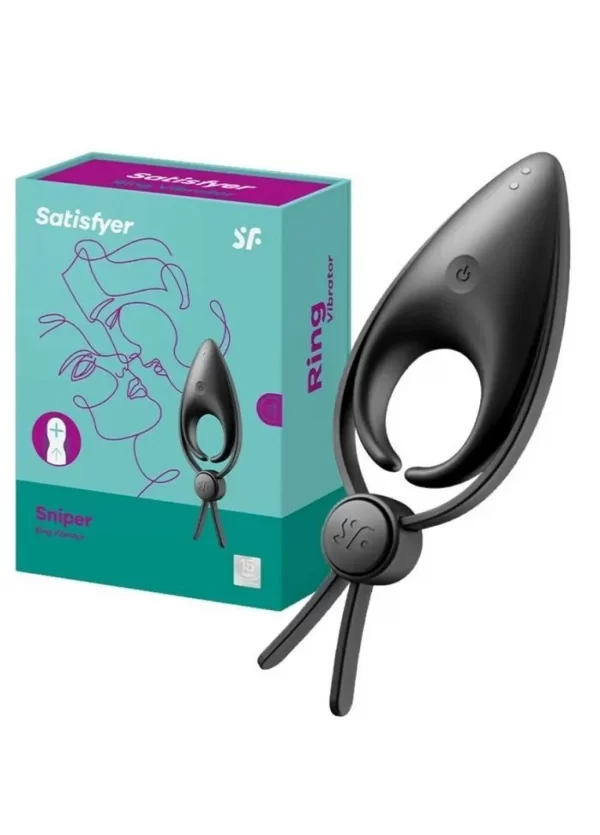 Ерекційне віброкільце ласо з регулюванням розміру Satisfyer Sniper