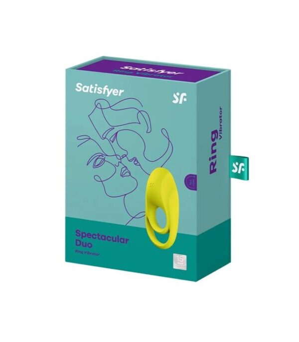 Подвійне ерекційне кільце з вібрацією Satisfyer Spectacular Duo