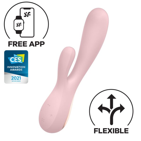 Смарт вібратор-кролик Satisfyer Mono Flex з керуванням через телефон