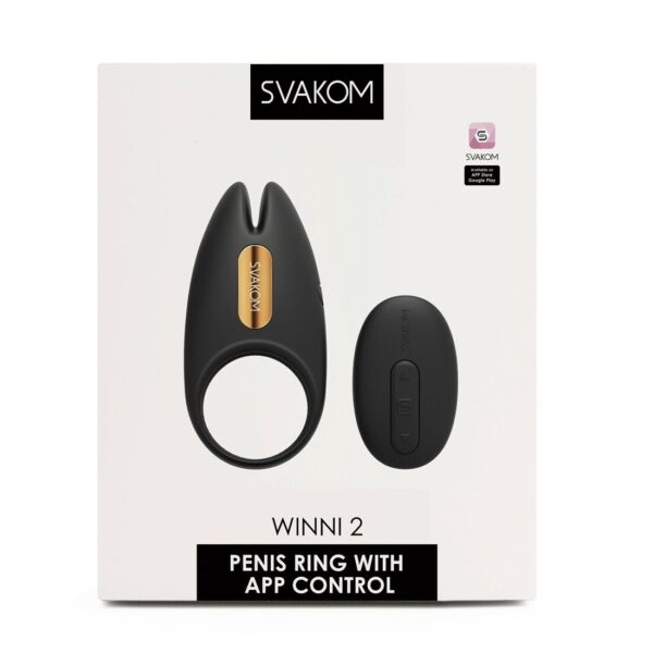 Ерекційне віброкільце Svakom Winni 2, керування зі смартфона + пульт ДК