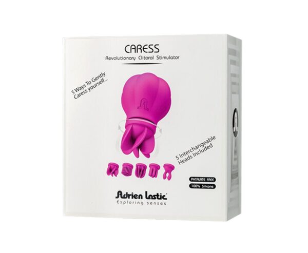Вібратор Adrien Lastic Caress з насадками, що крутяться