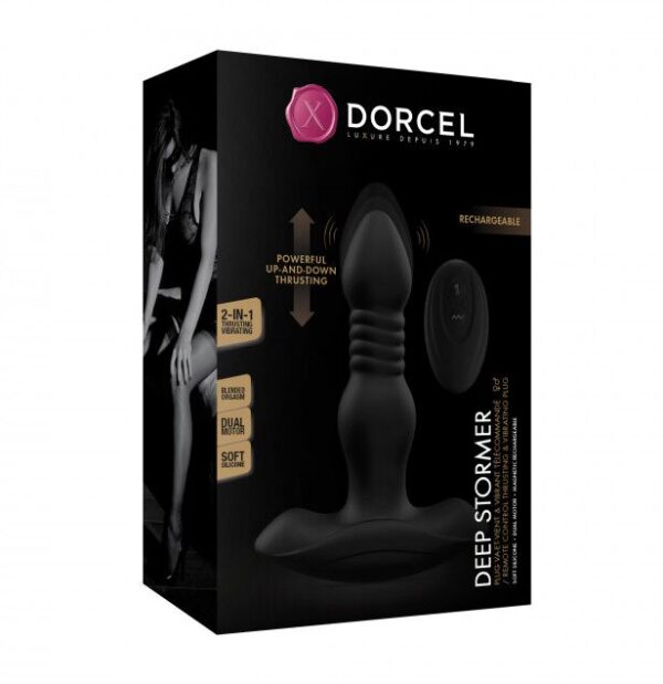 Анальна пробка з вібрацією та пульсацією Dorcel DEEP STORMER