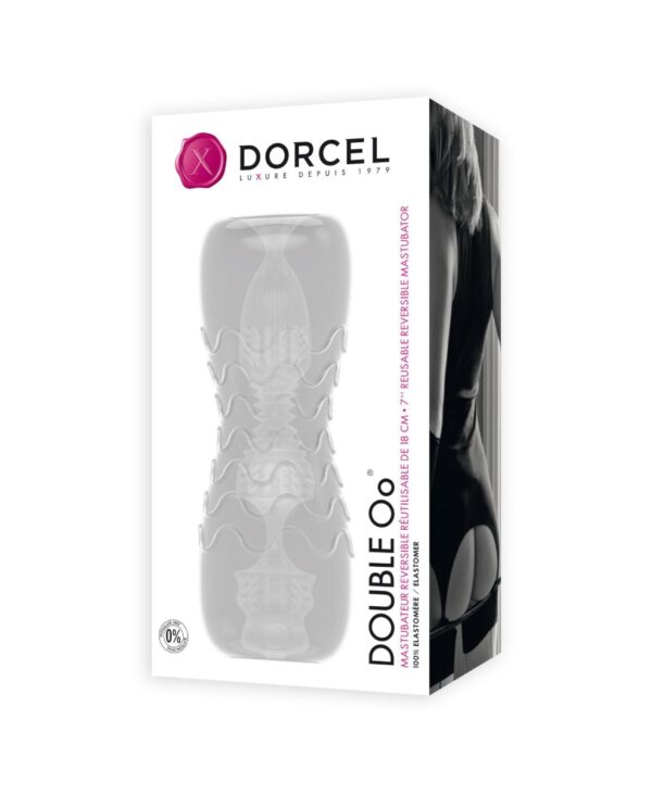 Мастурбатор Dorcel Double OO, двосторонній, два рельєфи