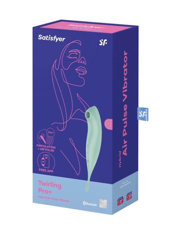 Смарт-вібратор для клітора з вакуумною стимуляцією Satisfyer Twirling Pro+