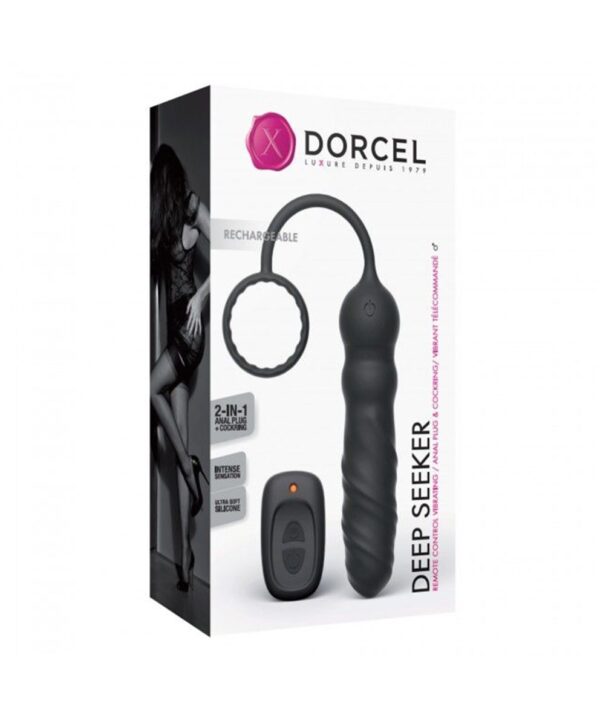 Анальний вібратор Dorcel Deep Seeker з ерекційним кільцем