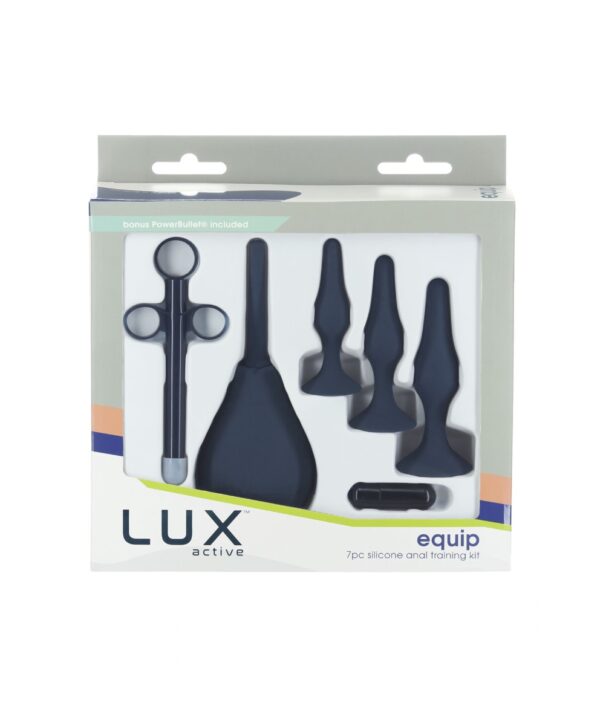 Набір анальних іграшок для новачків Lux Active Equip Silicone Anal Training Kit