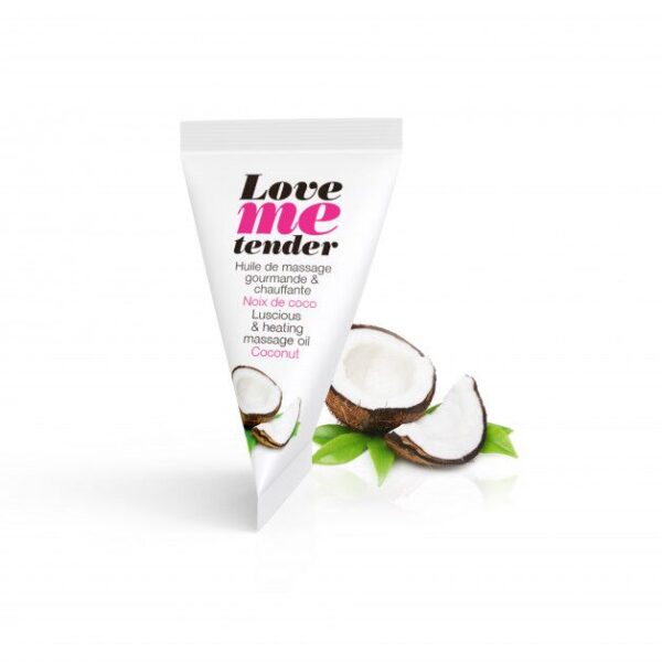 Розігріваюча масажна олія Love To Love LOVE ME TENDER Coconut (10 мл)
