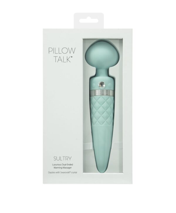 Вібромасажер 2в1 PILLOW TALK Sultry, класичний масажер + вібратор з ротацією і підігрівом