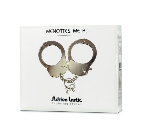 Наручники металеві Adrien Lastic Handcuffs Metallic (поліцейські)