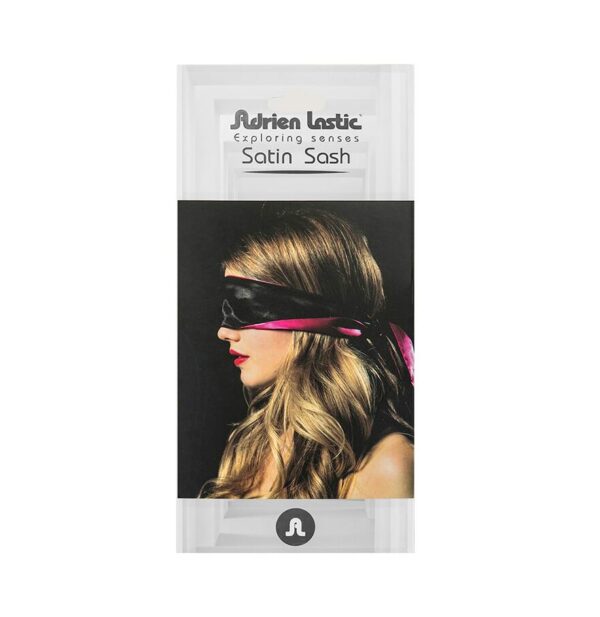 Пов'язка-стрічка із сатину Adrien Lastic Satin Sash, 2 в 1 (пов'язка на очі та стрічка для зв'язування)