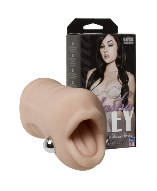Вібромастурбатор ротик Doc Johnson Sasha Grey - Ultraskyn Vibrating Deep Throat Sucker