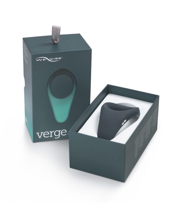 Смарт віброкільце під одяг WE-VIBE VERGE SLATE, охоплює пеніс та мошонку