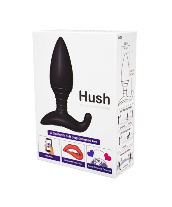 Анальна смарт вібропробка Lovense Hush, один з двох розмірів S, L