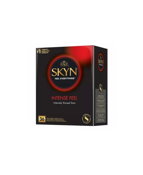 Презервативи SKYN Intense Feel 36 шт, ​​​​з крапками і ребрами