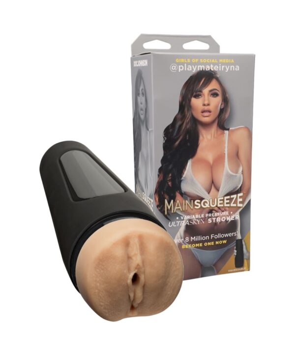 Мастурбатор вагіна Doc Johnson Main Squeeze @playmateiryna, Pussy з ручним стисненням