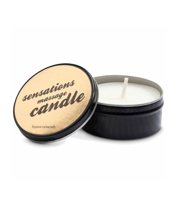 Масажна свічка Bijoux Indiscrets Scented Massage Candle, жасмин-троянда (70 г)