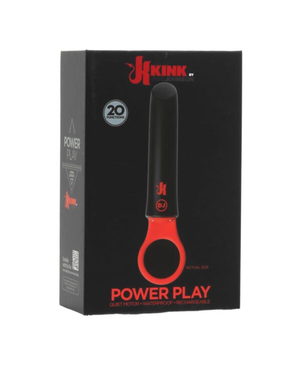 Вібратор міні Doc Johnson Kink - Power Play with Silicone Grip Ring