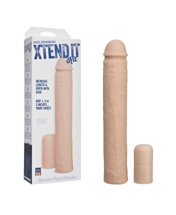 Насадка на член Doc Johnson Xtend It Kit, подовжує (до +7,6 см) і потовщує (до +1,2 см)