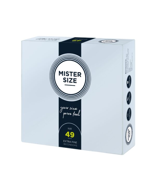 Презервативи Mister Size (36 condoms) товщина 0,05 мм. 1 з 7 розмірів на вибір (47,49,53,57,60,64,69)