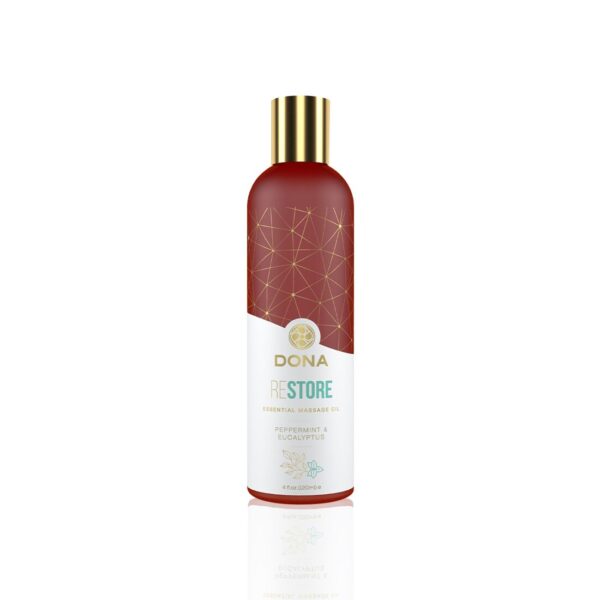 Натуральна масажна олія DONA Restore Peppermint & Eucalyptus (120 мл)