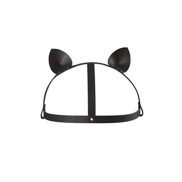 Маска кішечки Bijoux Indiscrets MAZE - Cat Ears Headpiece, екошкіра