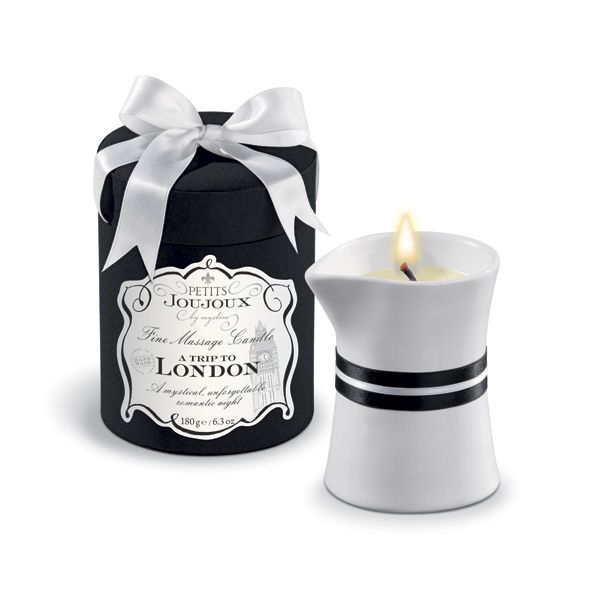 Масажна свічка Petits Joujoux London - Rhubarb, Cassis and Ambra (190 г)