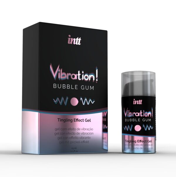 Рідкий вібратор Intt Vibration Bubble Gum (15 мл), діє до 30 хвилин