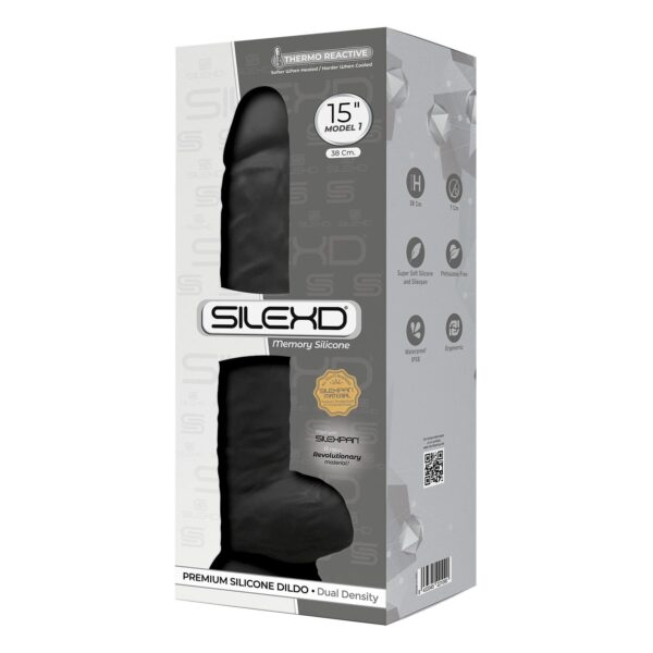 Фалоімітатор SilexD Kingston (MODEL 15in), силікон+Silexpan, діаметр 7 см