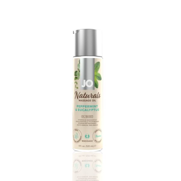 Масажна олія System JO Naturals Massage Oil - Peppermint & Eucalyptus